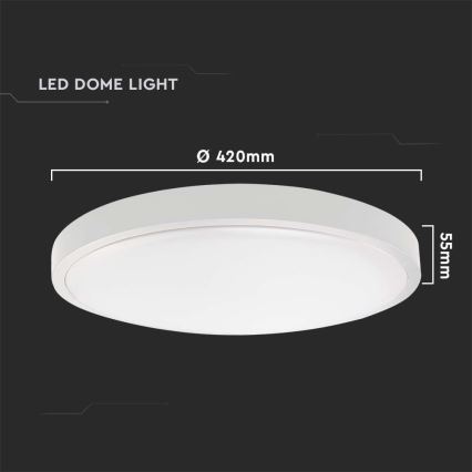 LED Plafon łazienkowy LED/30W/230V 6500K IP44 biały