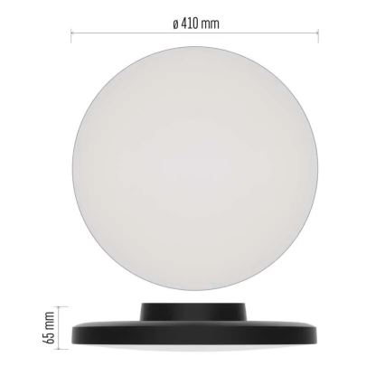 LED Plafon łazienkowy LED/32W/230V 3000/4000/5700K IP55 czarny