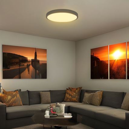 LED Plafon łazienkowy SAMSUNG CHIP LED/36W/230V IP44 3000K śr. 35 cm czarny