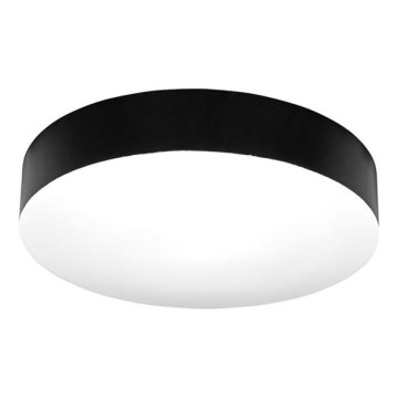 LED Plafon łazienkowy MAKARON LED/24W/230V 3000/4000/6000K śr. 30 cm IP44 czarny