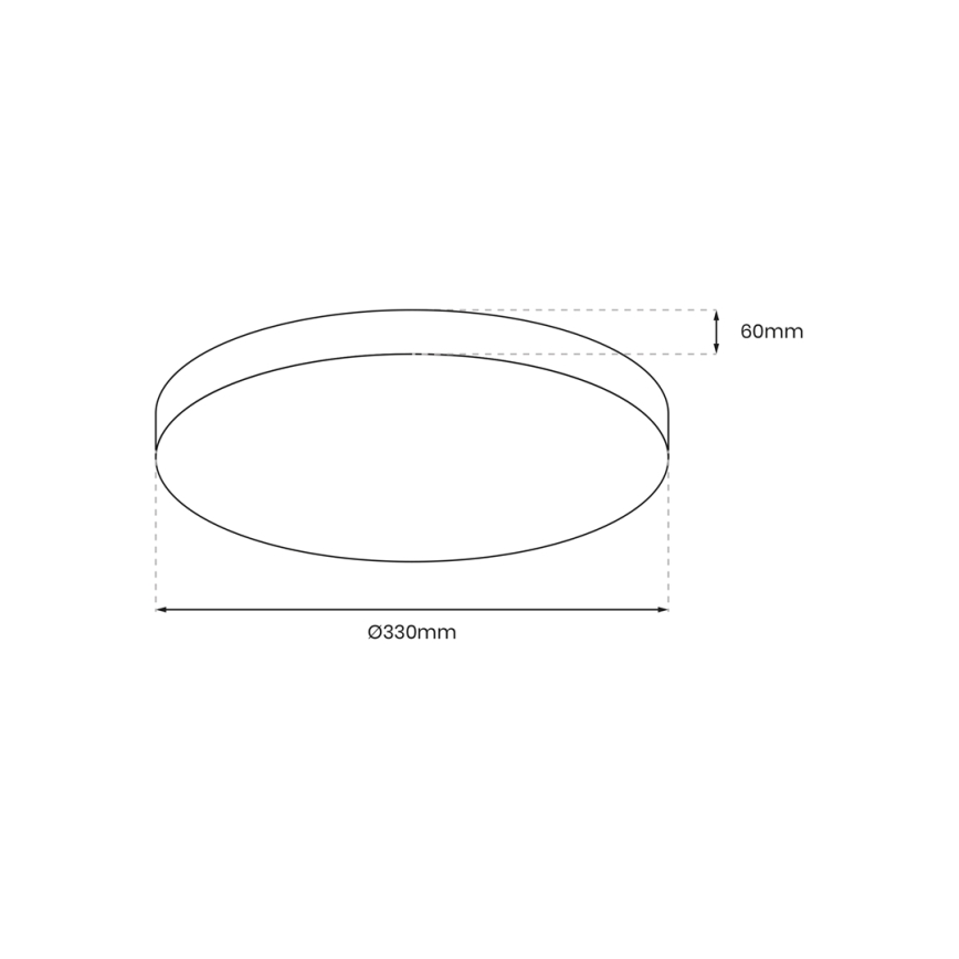 LED Plafon łazienkowy MAYA LED/15W/230V śr. 33 cm IP44 czarny