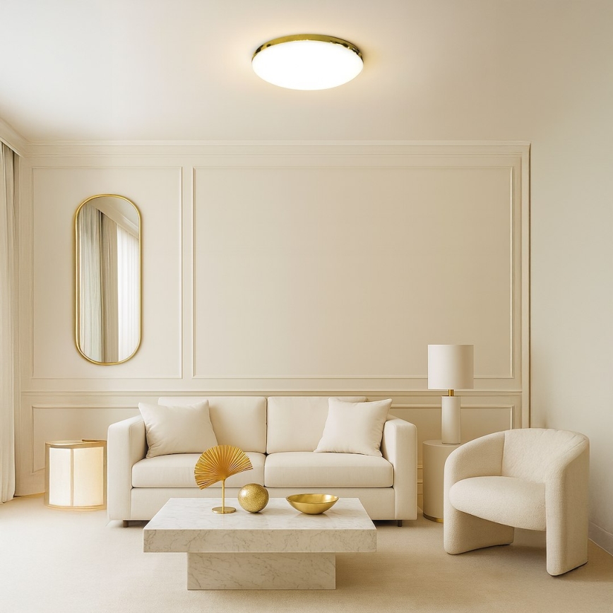 LED Plafon łazienkowy MAYA LED/15W/230V śr. 33 cm IP44 złoty