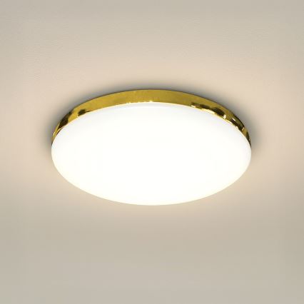 LED Plafon łazienkowy MAYA LED/15W/230V śr. 33 cm IP44 złoty