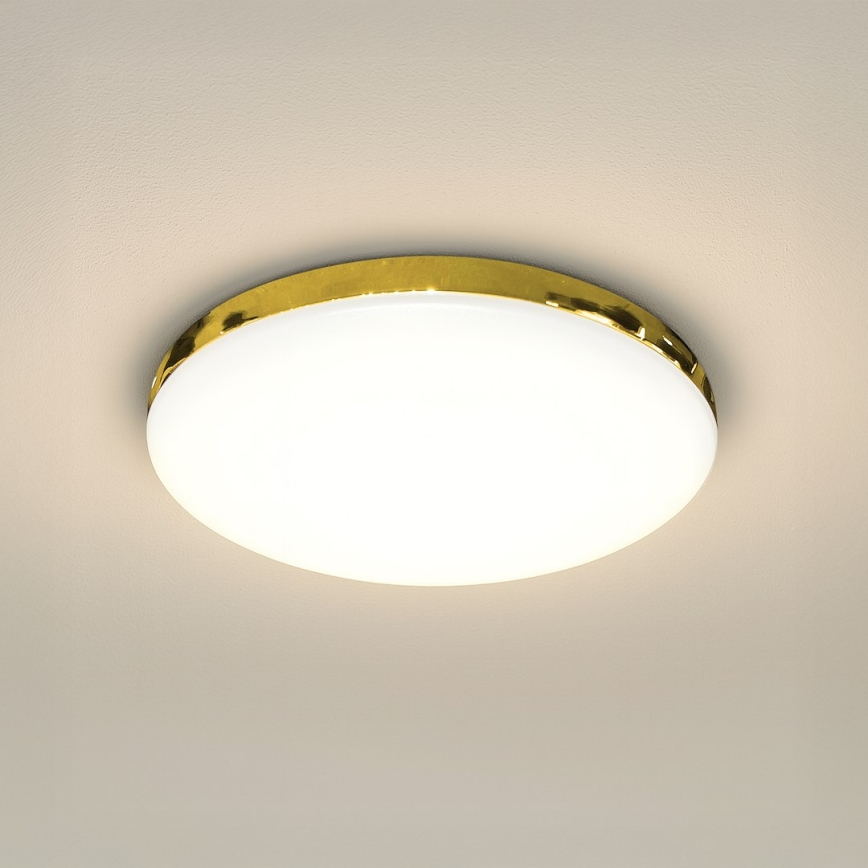LED Plafon łazienkowy MAYA LED/15W/230V śr. 33 cm IP44 złoty