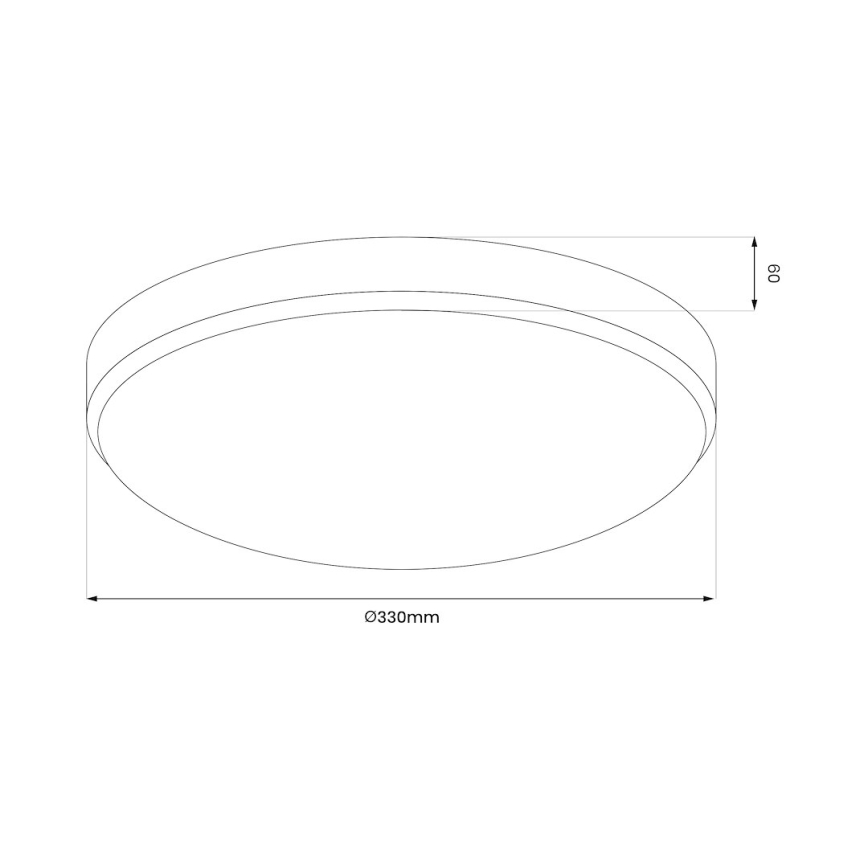 LED Plafon łazienkowy MAYA LED/15W/230V śr. 33 cm IP44 złoty