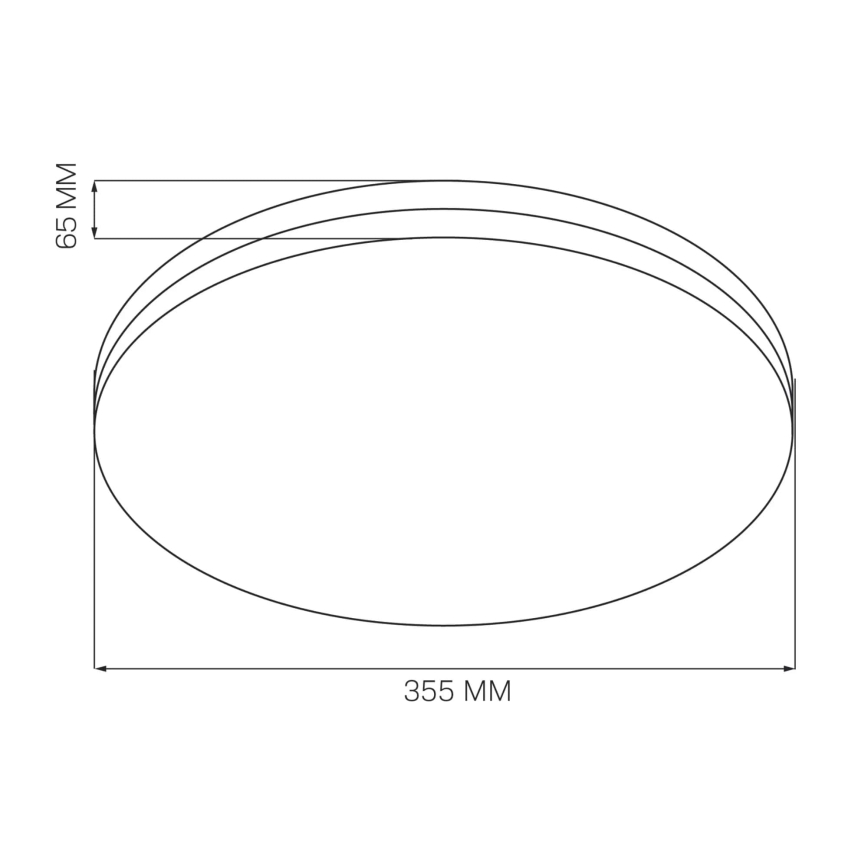 LED Plafon łazienkowy MOON LED/18W/230V chrom błyszczący IP44