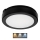 LED Plafon łazienkowy NAIROS LED/12W/230V 3000/4000/6500K IP65 śr. 20 cm czarny