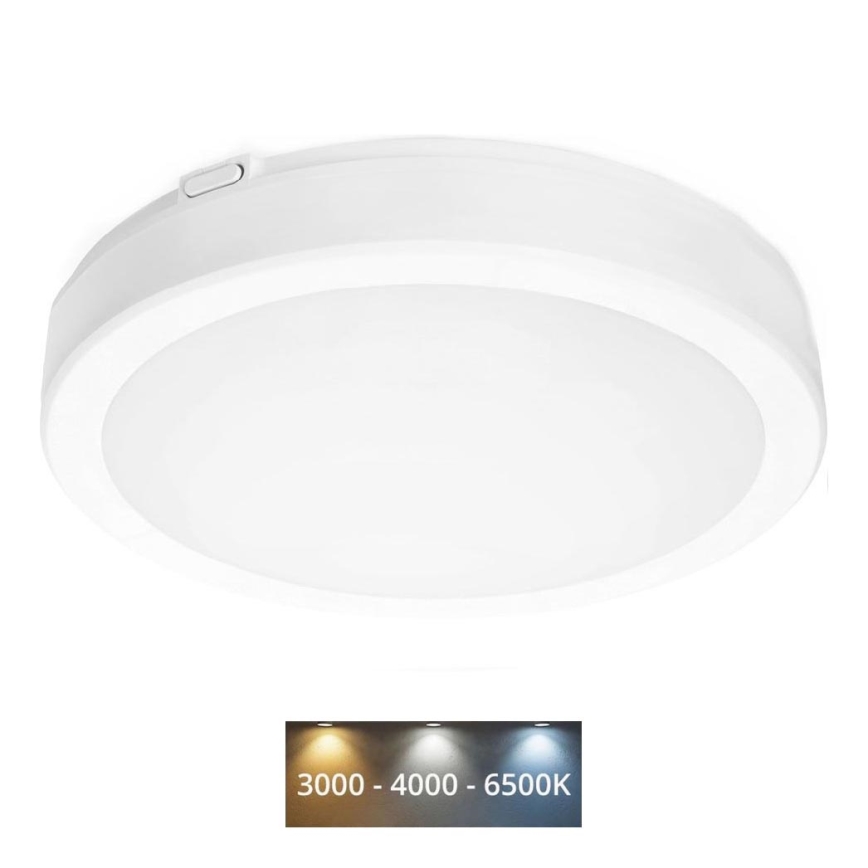 LED Plafon łazienkowy NAIROS LED/24W/230V 3000/4000/6500K IP65 śr. 30 biały