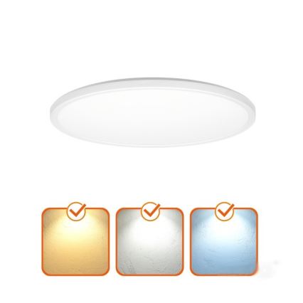 LED Plafon łazienkowy NIVERA LED/12W/230V IP54 3000/4000/6000K śr. 22,5 cm biały