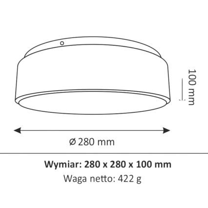 LED Plafon łazienkowy RENE LED/15W/230V IP44 biały