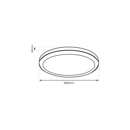 LED Plafon łazienkowy VERA LED/12W/230V 4000K IP65 biały