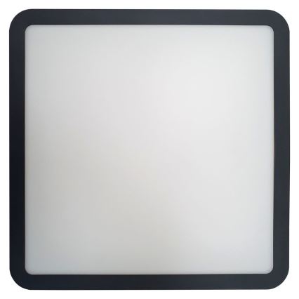 LED Plafon łazienkowy z czujnikiem ELLÉ LED/24W/230V 3000/4000/6500K 26x26 cm IP54 antracyt