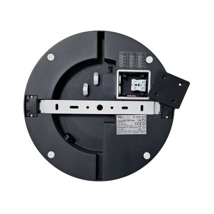 LED Plafon łazienkowy z czujnikiem ELLÉ LED/24W/230V 3000/4000/6500K śr. 26 cm IP54 antracyt