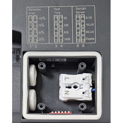 LED Plafon łazienkowy z czujnikiem ELLÉ LED/24W/230V 3000/4000/6500K śr. 26 cm IP54 antracyt