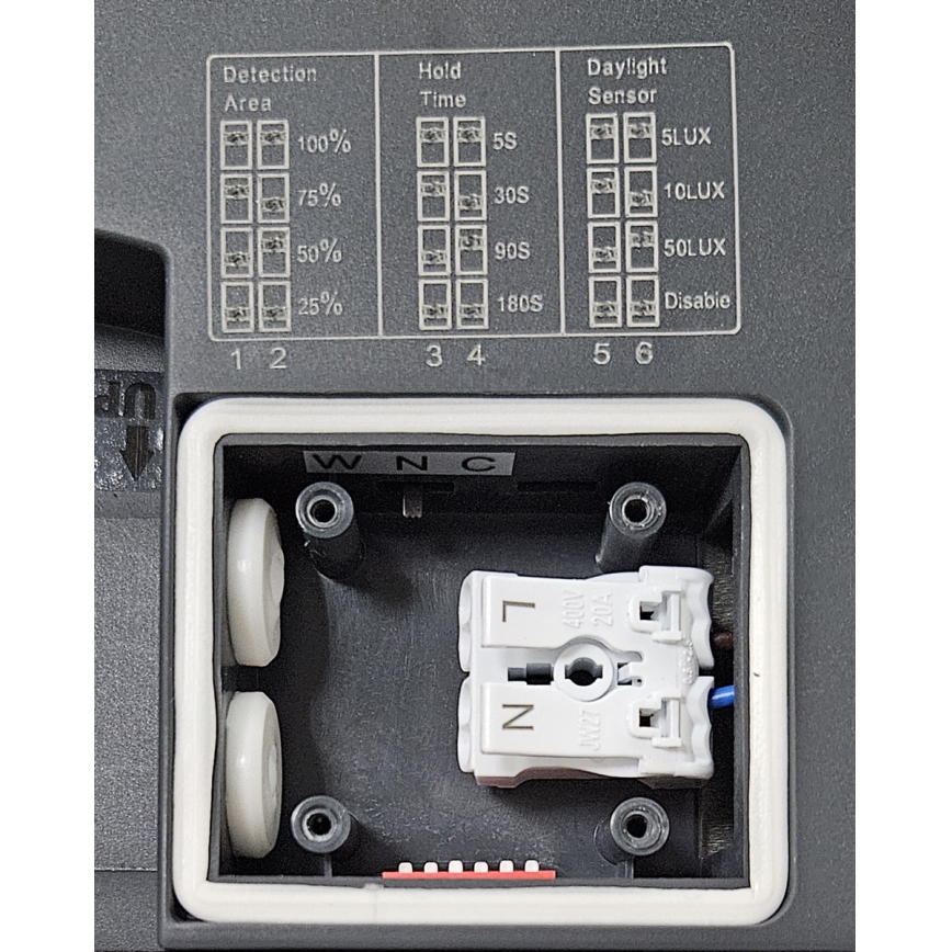 LED Plafon łazienkowy z czujnikiem ELLÉ LED/24W/230V 3000/4000/6500K śr. 26 cm IP54 antracyt