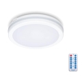 LED Plafon łazienkowy z czujnikiem LED/12W/230V 3000/4000/6500K IP65 śr. 20 cm biały + pilot zdalnego sterowania