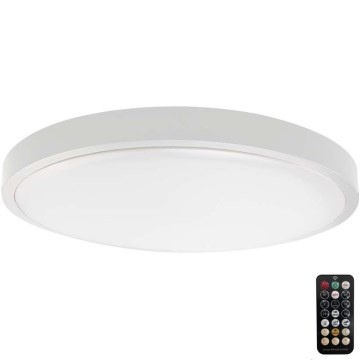 LED Plafon łazienkowy z czujnikiem LED/18W/230V 6500K IP44 biała + pilot zdalnego sterowania