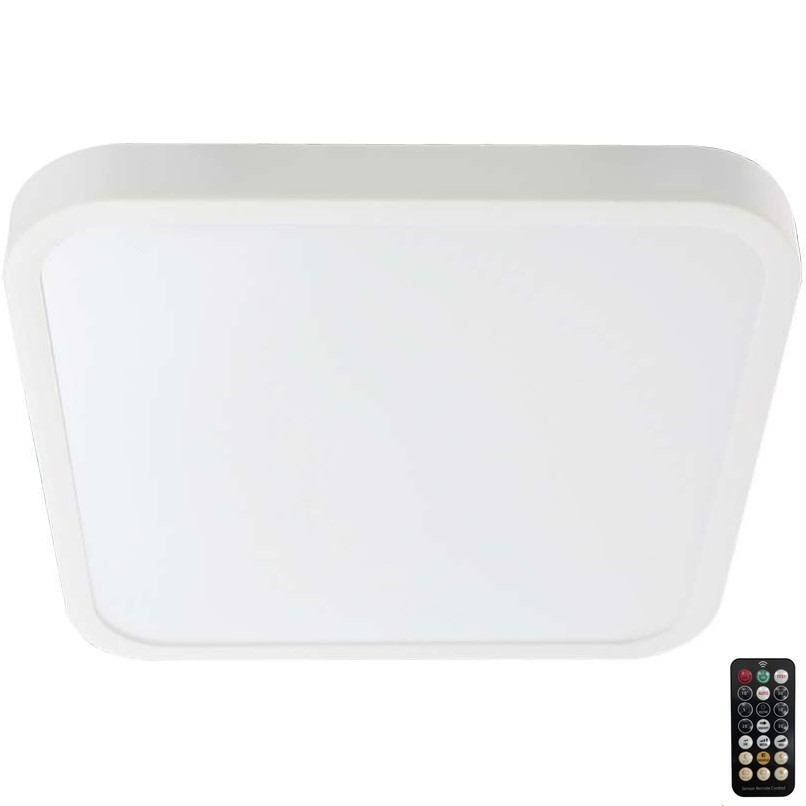 LED Plafon łazienkowy z czujnikiem LED/36W/230V 4000K IP44 42x42 cm biały + pilot zdalnego sterowania