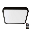 LED Plafon łazienkowy z czujnikiem SAMSUNG CHIP LED/18W/230V IP44 4000K 29x29 cm czarny + pilot zdalnego sterowania
