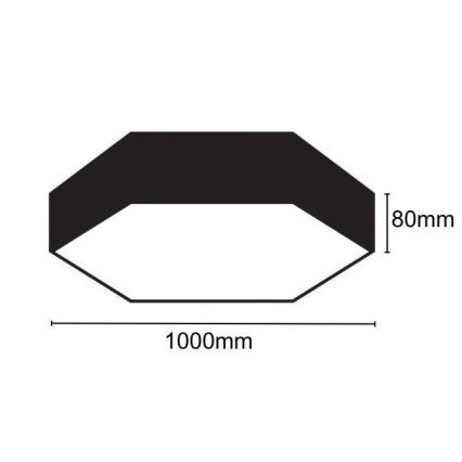 LED Plafon LED/100W/230V 4000K śr. 100 cm