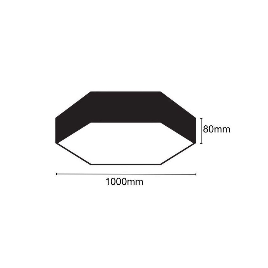 LED Plafon LED/100W/230V 4000K śr. 100 cm