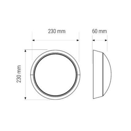 LED Plafon LED/11W/230V IP40
