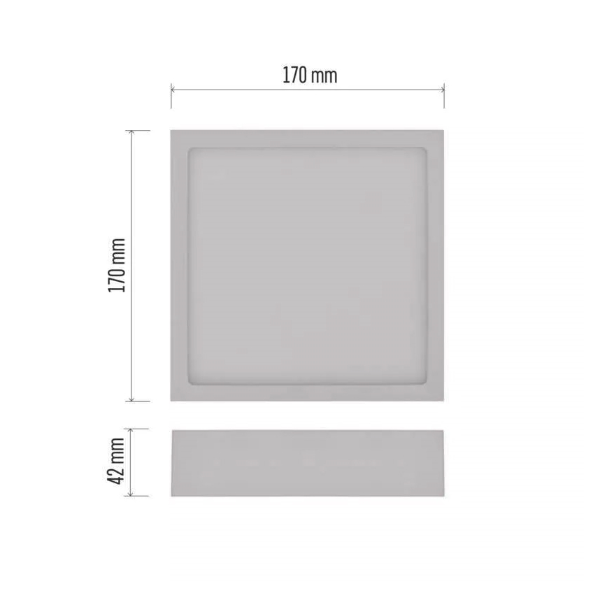 LED Plafon NEXXO LED/12,5W/230V 3000/3500/4000K 17x17 cm biały