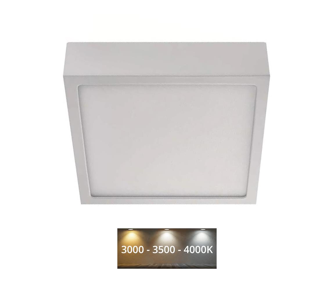 LED Plafon LED/12,5W/230V 3000/3500/4000K 17x17 cm biały