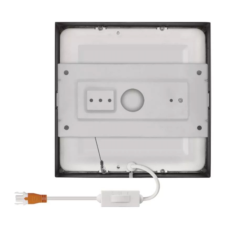 LED Plafon NEXXO LED/12,5W/230V 3000/3500/4000K 17x17 cm czarny