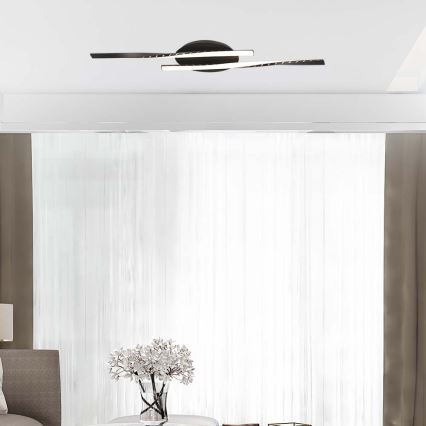 LED Plafon LED/12W/230V 3000K czarny