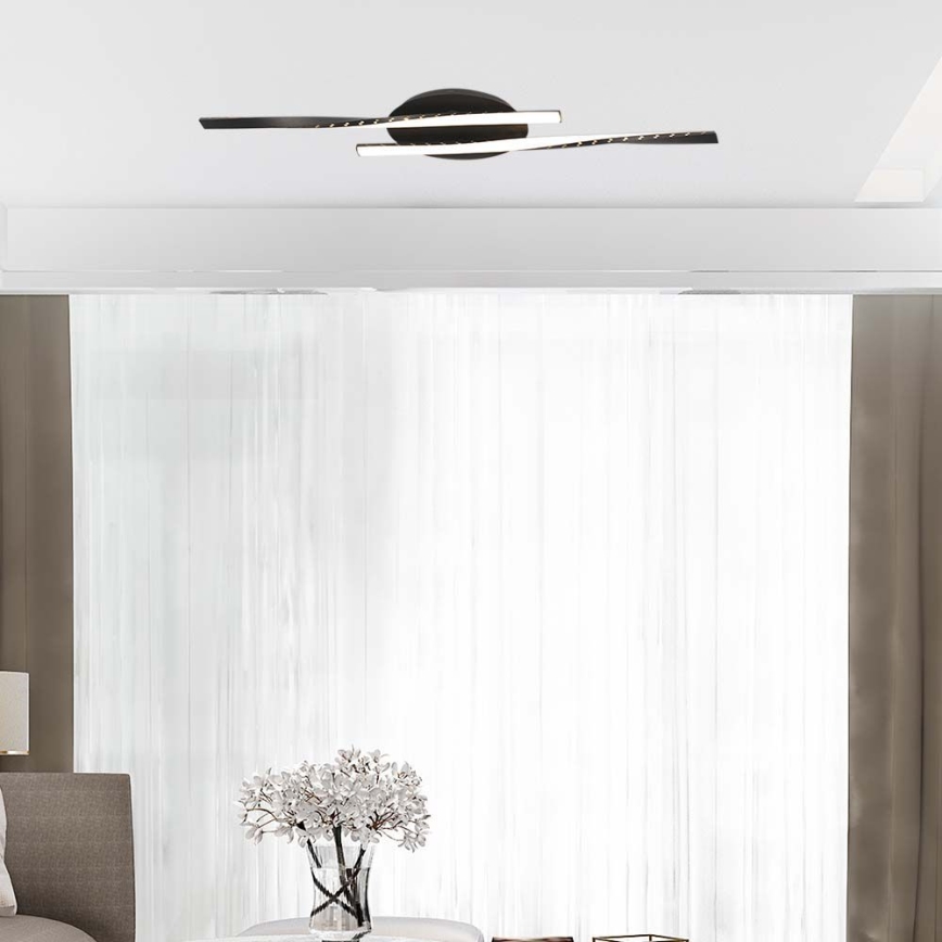 LED Plafon LED/12W/230V 3000K czarny