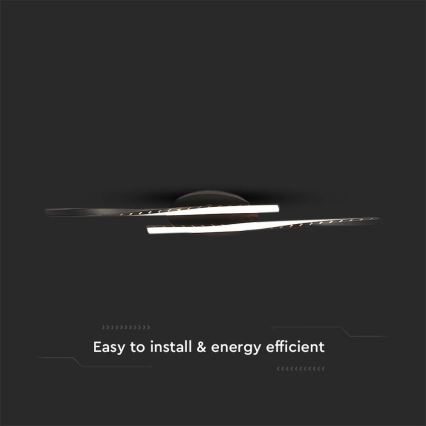 LED Plafon LED/12W/230V 3000K czarny