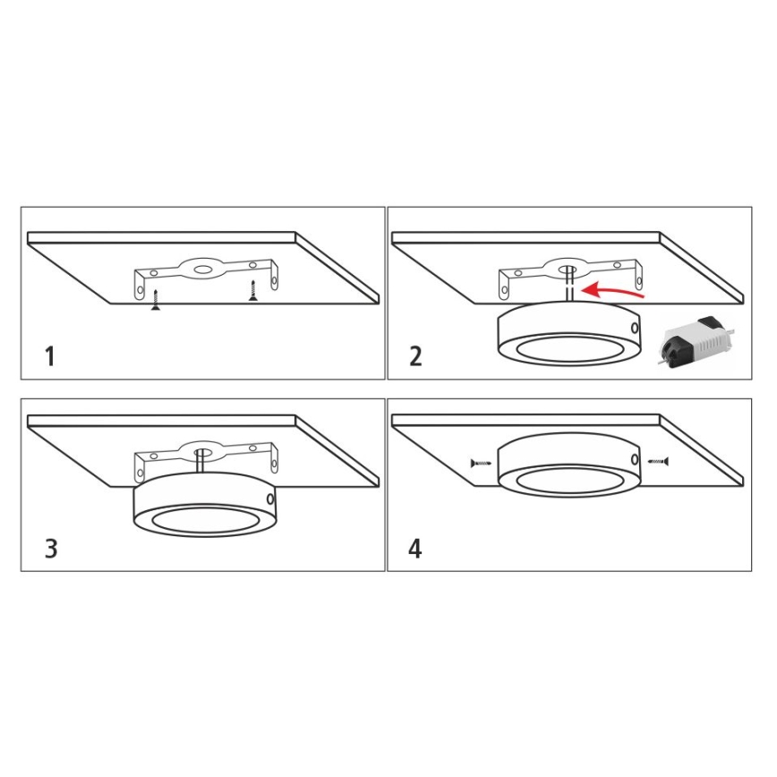 LED Plafon LED/12W/230V 4200K śr. 16 cm biały