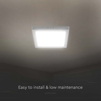 LED Plafon LED/12W/230V 6500K 16,7x16,7 cm biały