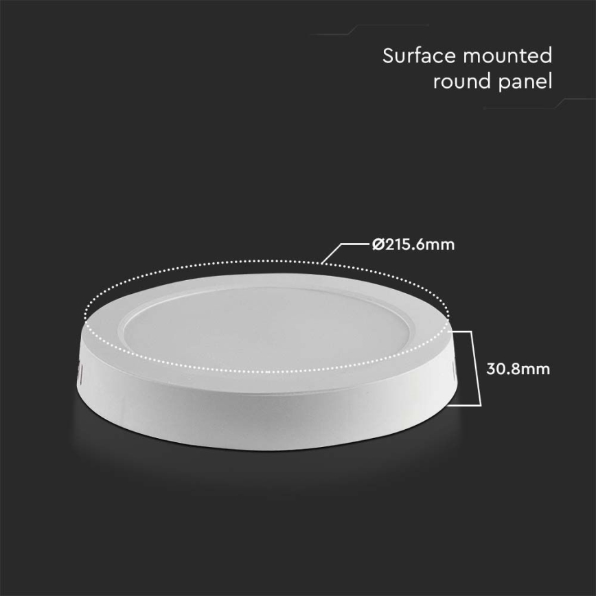 LED Plafon LED/18W/230V 3000K śr. 21,5 cm biały