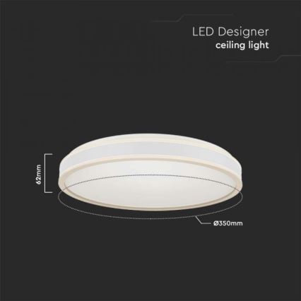 LED Plafon LED/18W/230V 4000K śr. 35 cm biały