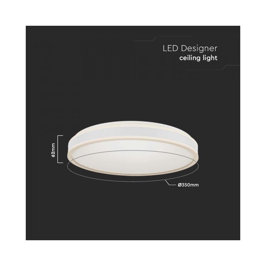 LED Plafon LED/18W/230V 4000K śr. 35 cm biały
