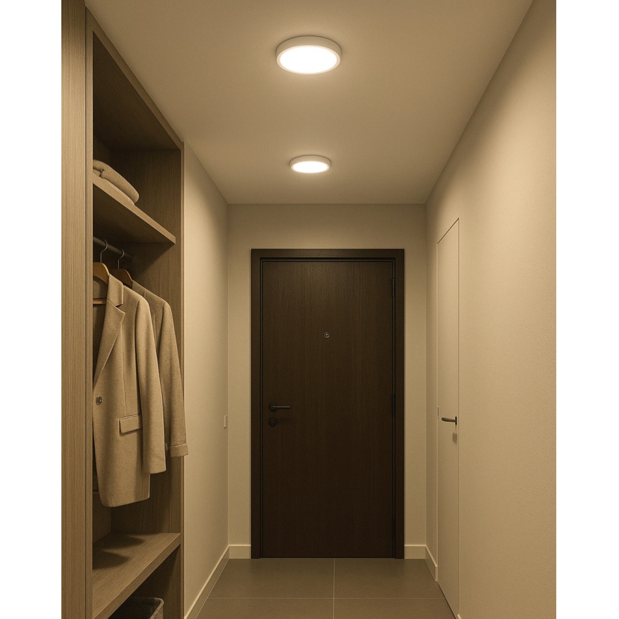 LED Plafon LED/18W/230V 4200K śr. 21 cm biały