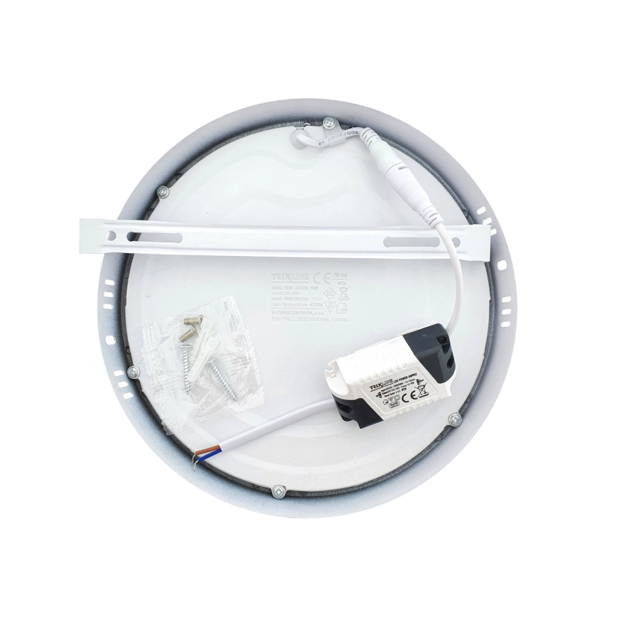 LED Plafon LED/18W/230V 4200K śr. 21 cm biały