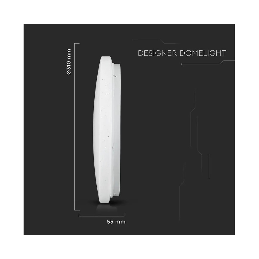 LED Plafon LED/18W/230V d. 31 cm 3000/4000/6400K