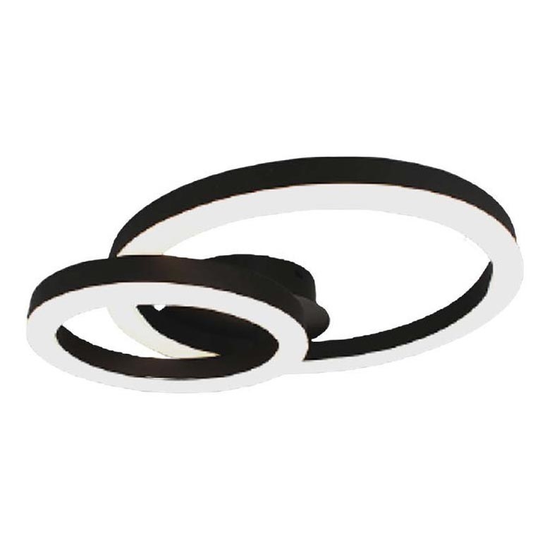 LED Plafon LED/20W/230V 3000K czarny