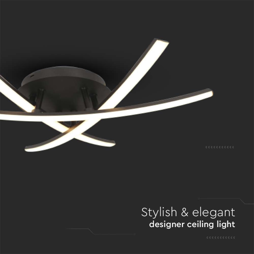 LED Plafon LED/20W/230V 3000K czarny
