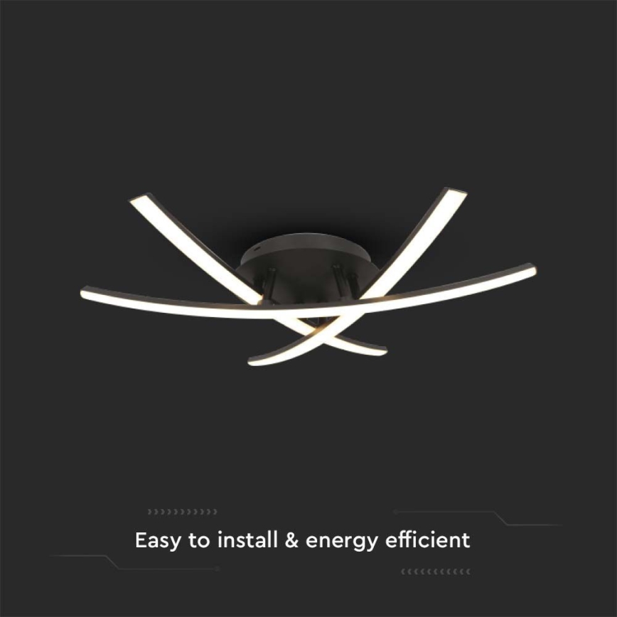 LED Plafon LED/20W/230V 3000K czarny