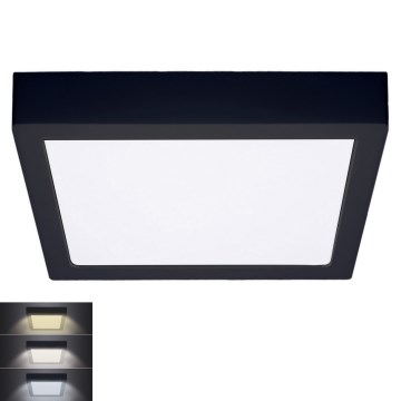 LED Plafon LED/24W/230V 3000/4000/6000K czarny okrągły