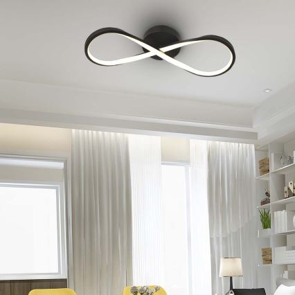 LED Plafon LED/24W/230V 3000K czarny
