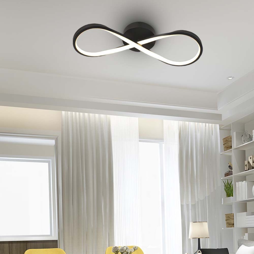 LED Plafon LED/24W/230V 3000K czarny