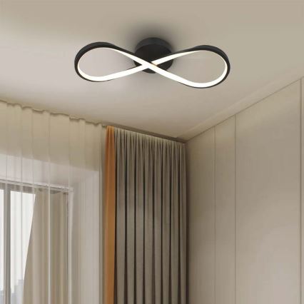 LED Plafon LED/24W/230V 3000K czarny