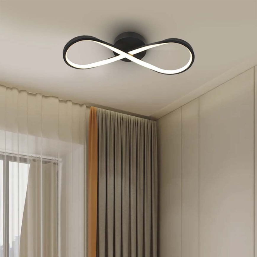 LED Plafon LED/24W/230V 3000K czarny