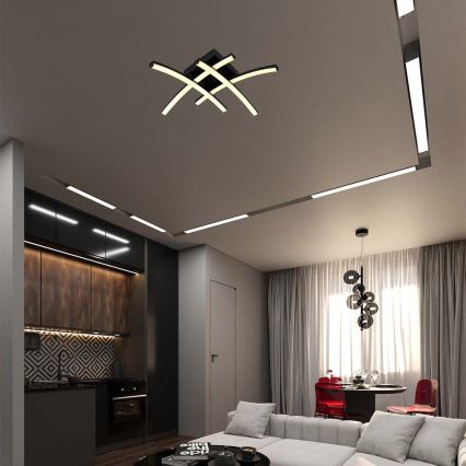 LED Plafon LED/24W/230V 3000K czarny