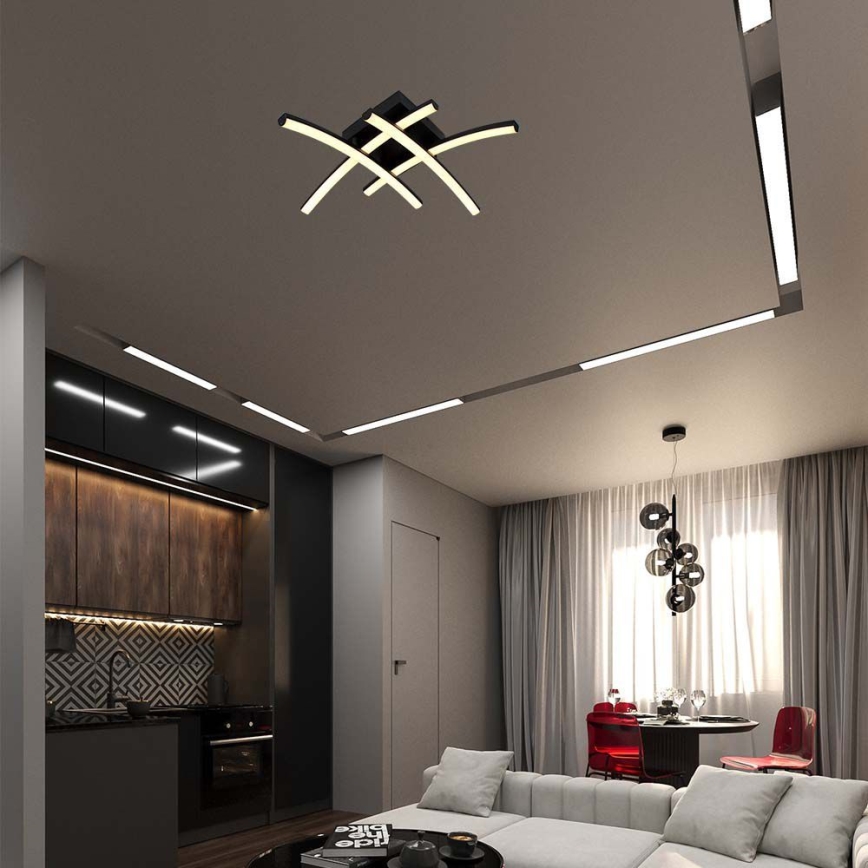 LED Plafon LED/24W/230V 3000K czarny